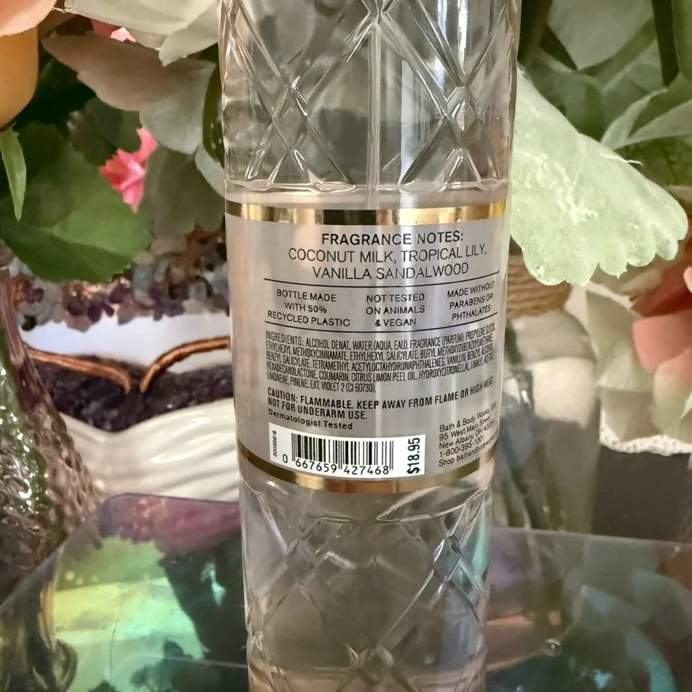 🆕🥥 BATH & BODY WORKS “EAU DE COCONUT” FINE FRAGRANCE MIST. BRAND NEW FULL-SIZE.